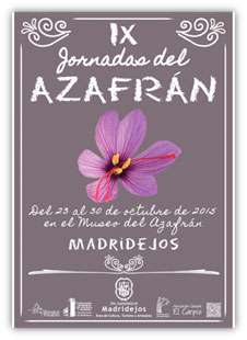 Cartel anunciador de las jornadas del azafrán, Ayto. de Madridejos